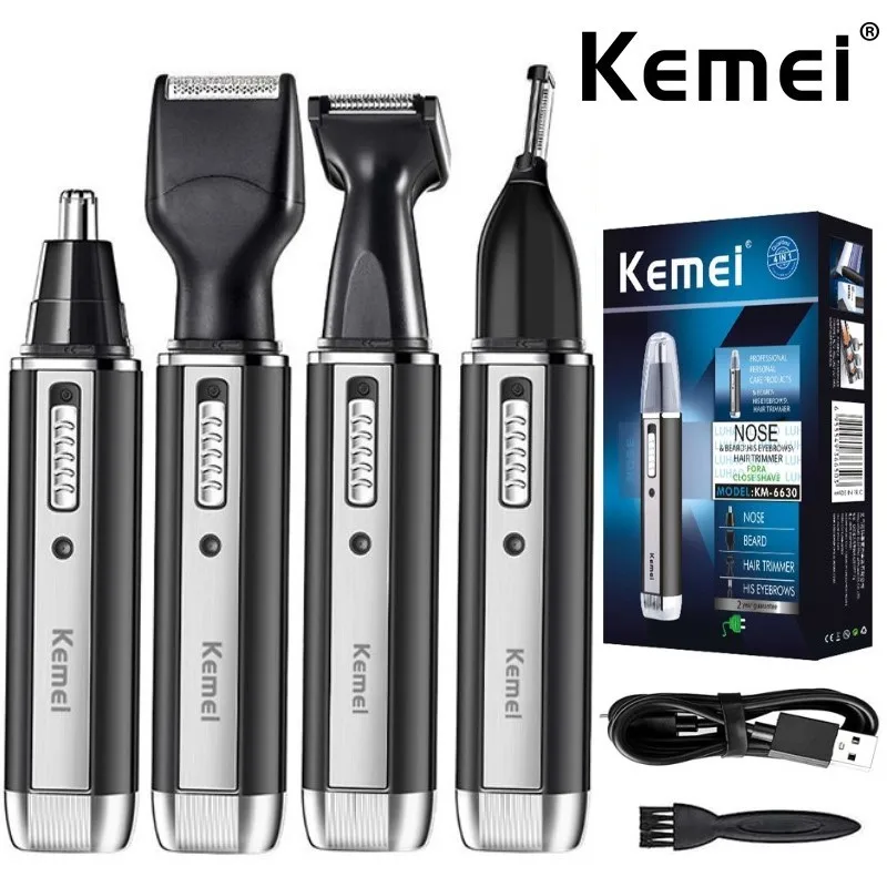 Men'S Grooming Electric Trimmer - Kemei alat pangkas hidung elektrik 4