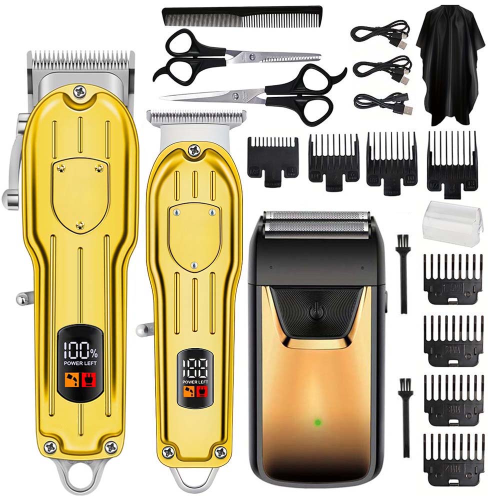 Men'S Grooming Electric Trimmer - Set Alat Cukur Rambut Profesional dengan