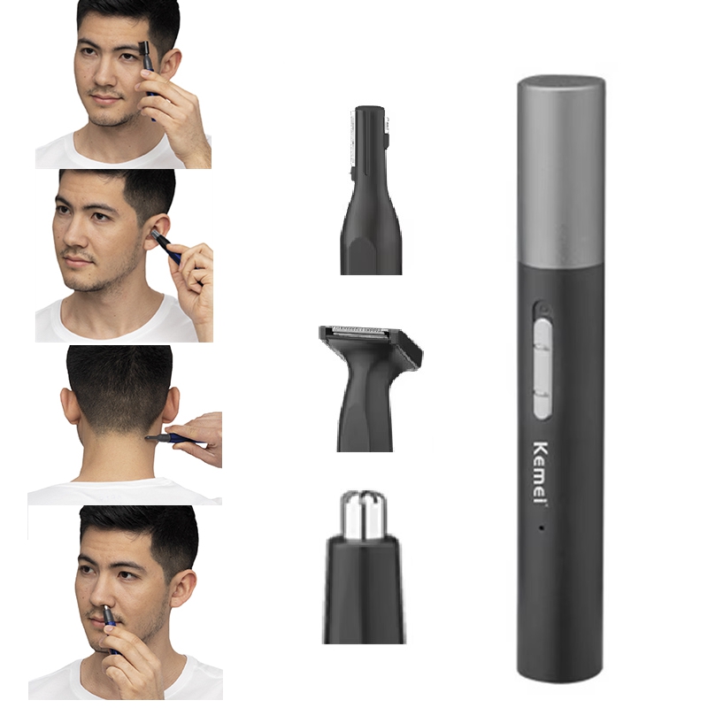 Men'S Grooming Electric Trimmer - Kemei Pro Pemangkas Bulu Hidung Isi