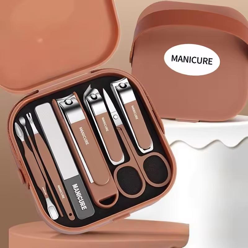 Mens Grooming Kit Case - Kit Perawatan Kuku Set Manikur Anti