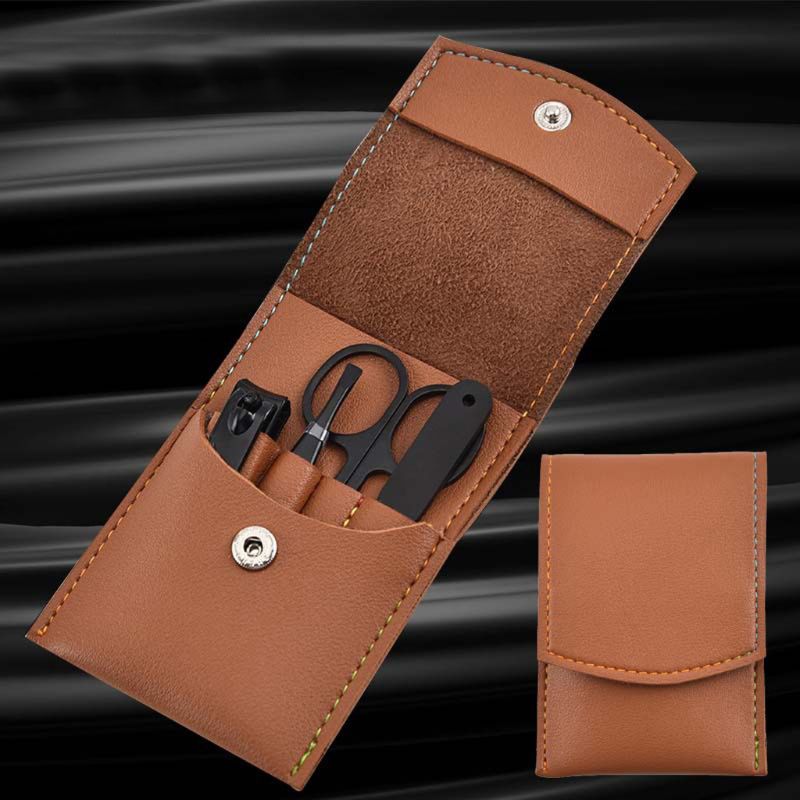 Mens Grooming Kit Case - Set Manikur Pedikur 4 Buah Gunting