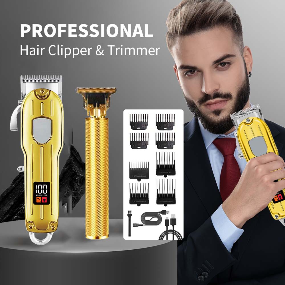 Men'S Grooming Electric Trimmer - Set Alat Cukur Rambut Elektrik &