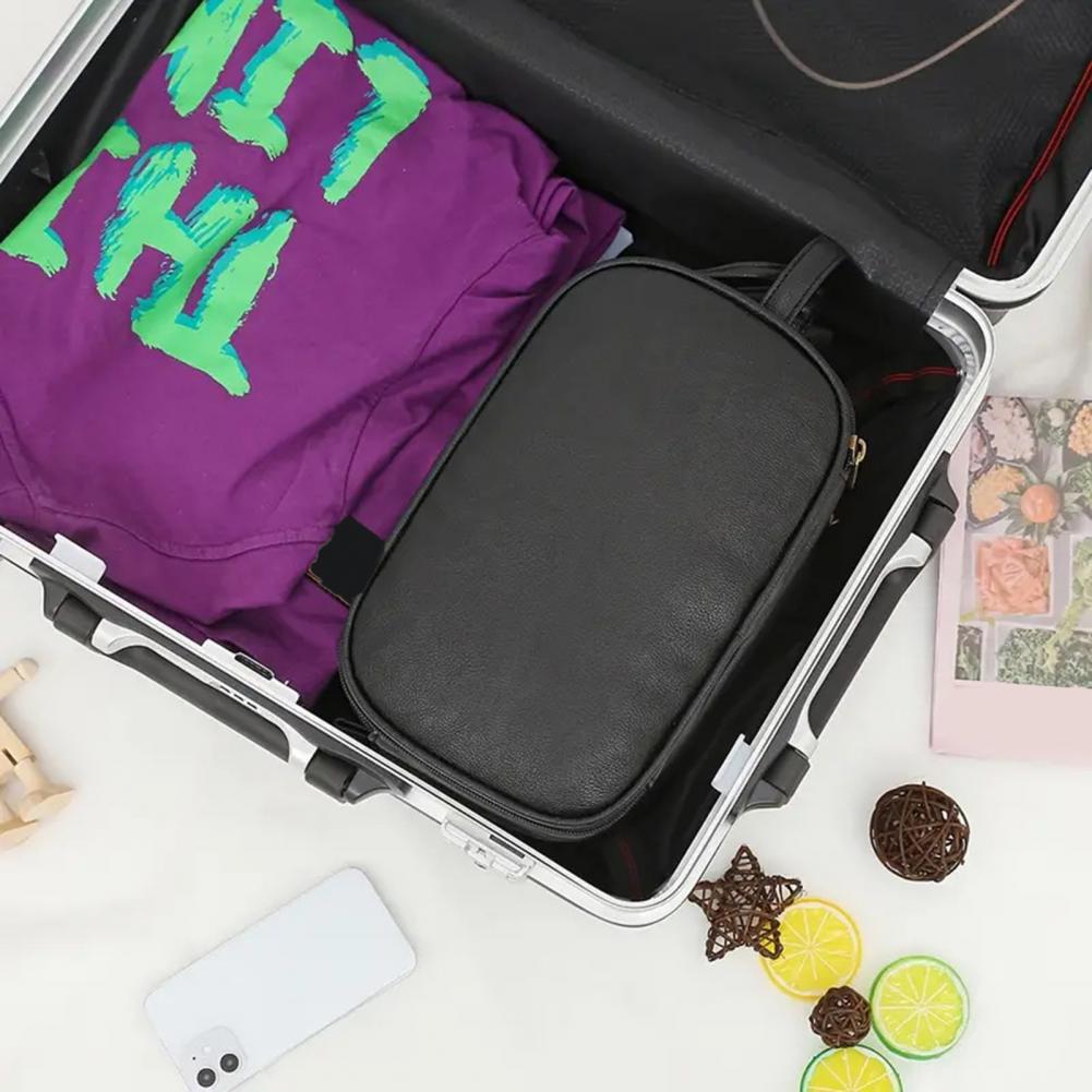 Tas Makeup Travel Kulit Sintet - Mens Grooming Kit Bag ulasan dan harga
