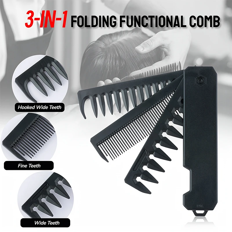 Sisir Jenggot Lipat 3-in-1 unt - Mens Grooming Box ulasan dan harga