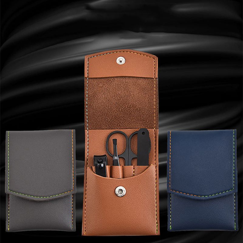 Set Manikur Pedikur 4 Buah Gun - Mens Grooming Kit Case ulasan dan harga