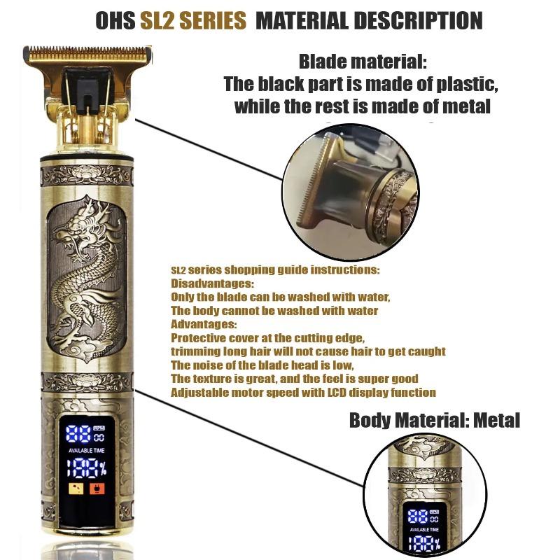 T9 Vintage Hair Clipper Precis - Men'S Grooming Salon ulasan dan harga