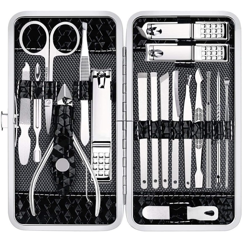 Kit Manikur Pedikur Profesiona - Mens Grooming Kit Case ulasan dan harga