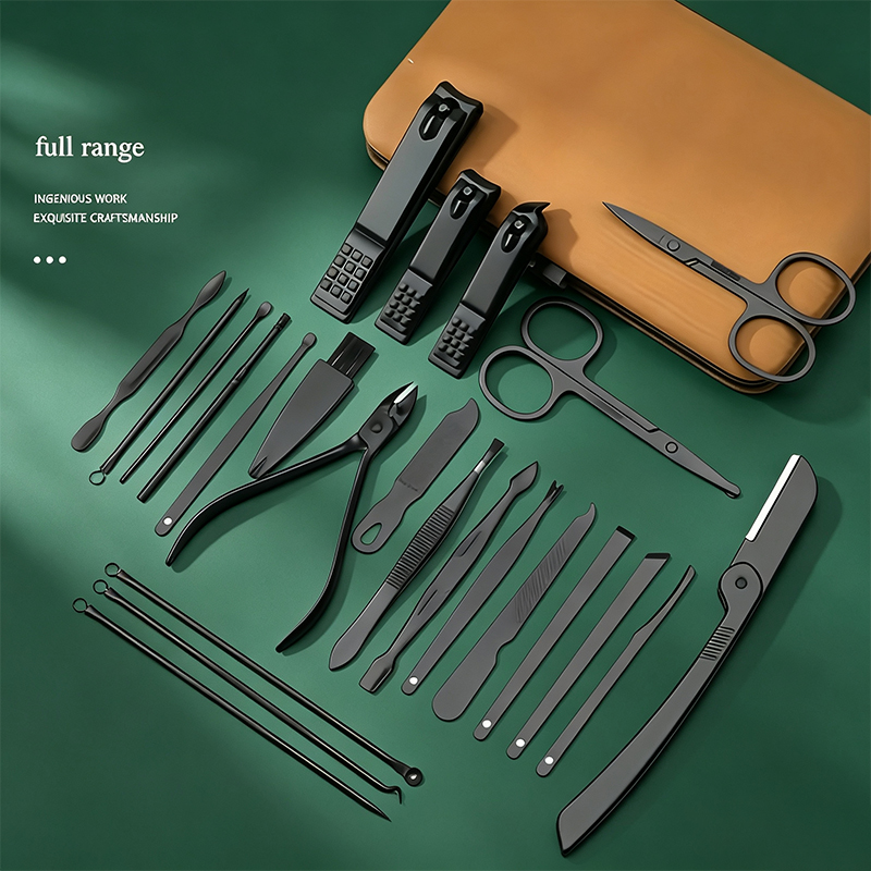 24 Buah Set Manikur Pedikur, G - Mens Grooming Kit Case ulasan dan harga