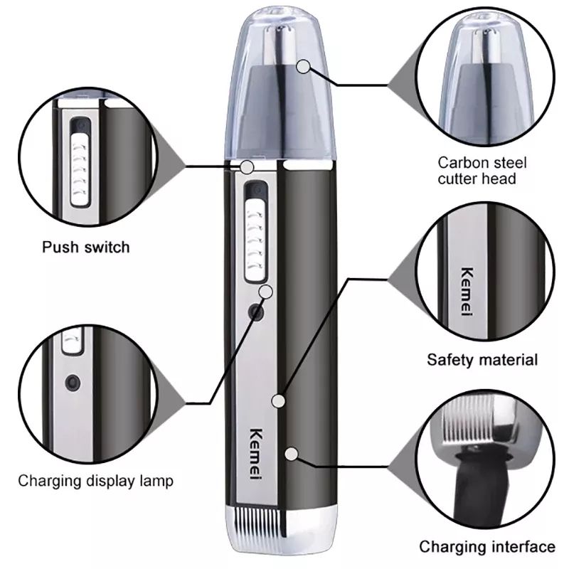 Kemei Alat Cukur Rambut Elektr - Men'S Grooming Ear Hair ulasan dan harga