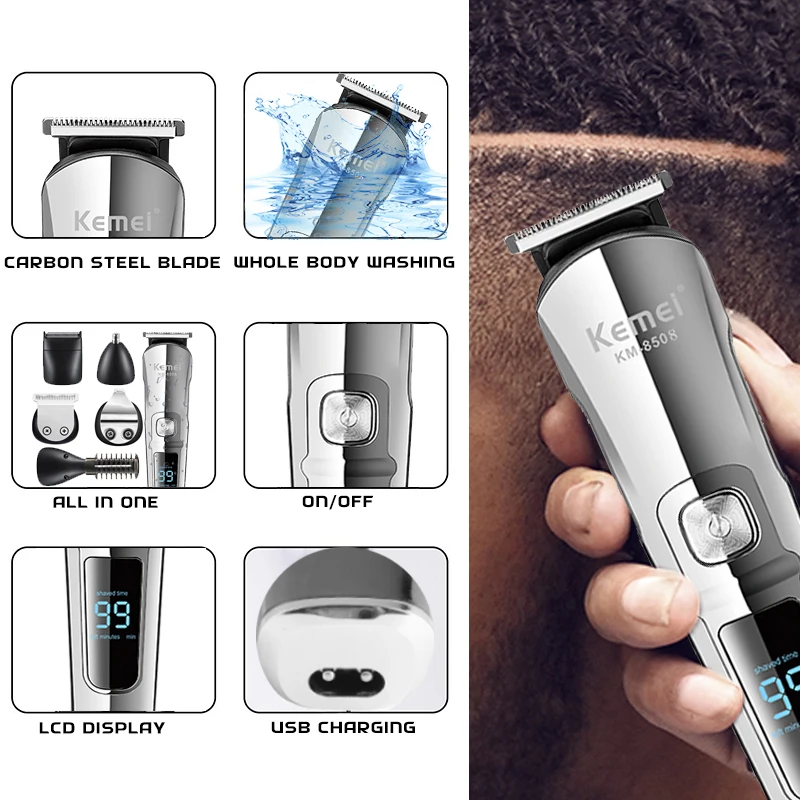Kemei Alat Cukur Rambut Jenggo - Men'S Grooming Electric Trimmer ulasan dan harga
