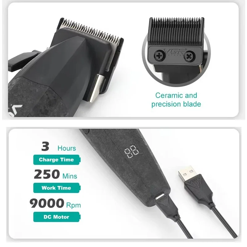 VGR mesin pencukur rambut elek - Men'S Grooming Salon ulasan dan harga