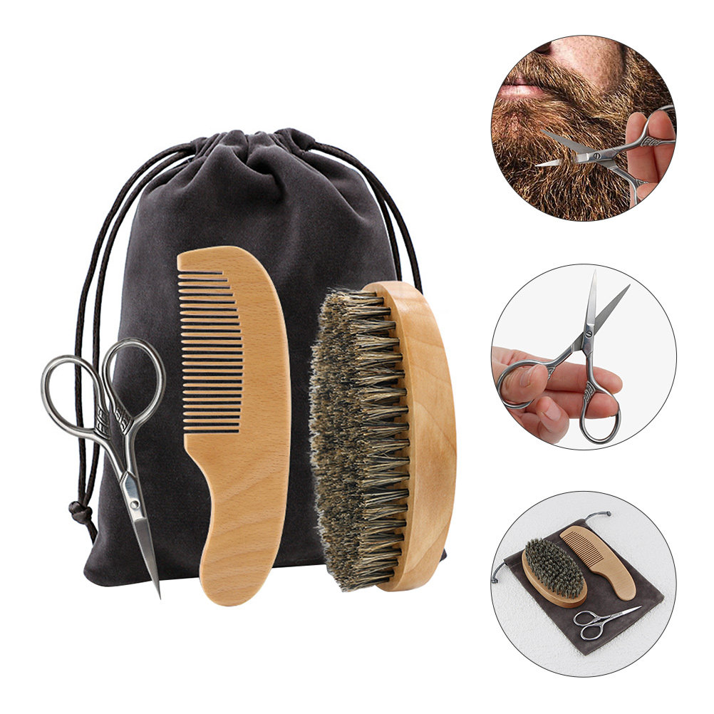1Set Set Penata Rambut Jenggot - Mens Grooming Kit Bag ulasan dan harga