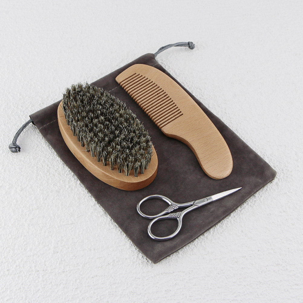1Set Set Penata Rambut Jenggot - Mens Grooming Kit Bag ulasan dan harga